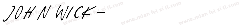 john wick字体转换